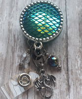 Dragon Scales - Fancy Retractable Badge Holder - 3 Dragon Options