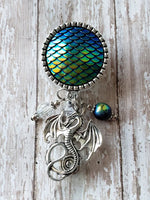 Dragon Scales - Fancy Retractable Badge Holder - 3 Dragon Options