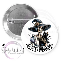 Cat Mom - Pin, Magnet or Badge Holder