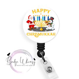 Happy Chrismukkah - Pin, Magnet or Badge Holder