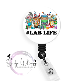 Lab Life - Coffee Cups - Pin, Magnet or Badge Holder