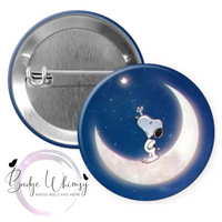 Moon and Star - Pin, Magnet or Badge Holder