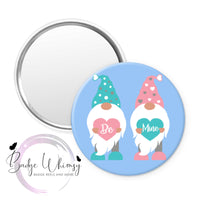 Be Mine Gnomes Valentine - Pin, Magnet or Badge Holder