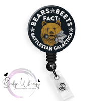 Bears - Beets - Battlestar Galactica - Pin, Magnet or Badge Holder