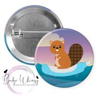 Cooter Canoe - Pin, Magnet or Badge Holder - Watermark Removed on Finished Product