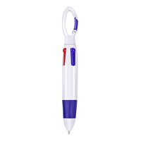 Shuttle Pen with Carabiner Clip - 6 Colors to Pick From - Mini 4-in-1 Multi-Colored Ink Ballpoint Pen - Great for Badge Reels!