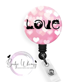 Cat Love - Available in a Pin, Magnet or Badge Holder