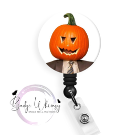 Dwight - Pumpkin Head - Pin, Magnet or Badge Holder