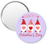Happy Valentine's Day - Gnomes - Pin, Magnet or Badge Holder
