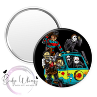 Halloween Horror Movie Inspired - Pin, Magnet or Badge Holder