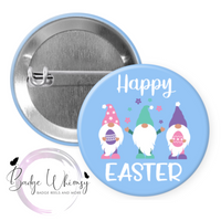 Happy Easter Gnome - Pin, Magnet or Badge Holder