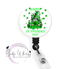 Happy St Patrick's Day - Gnome - Pin, Magnet or Badge Holder