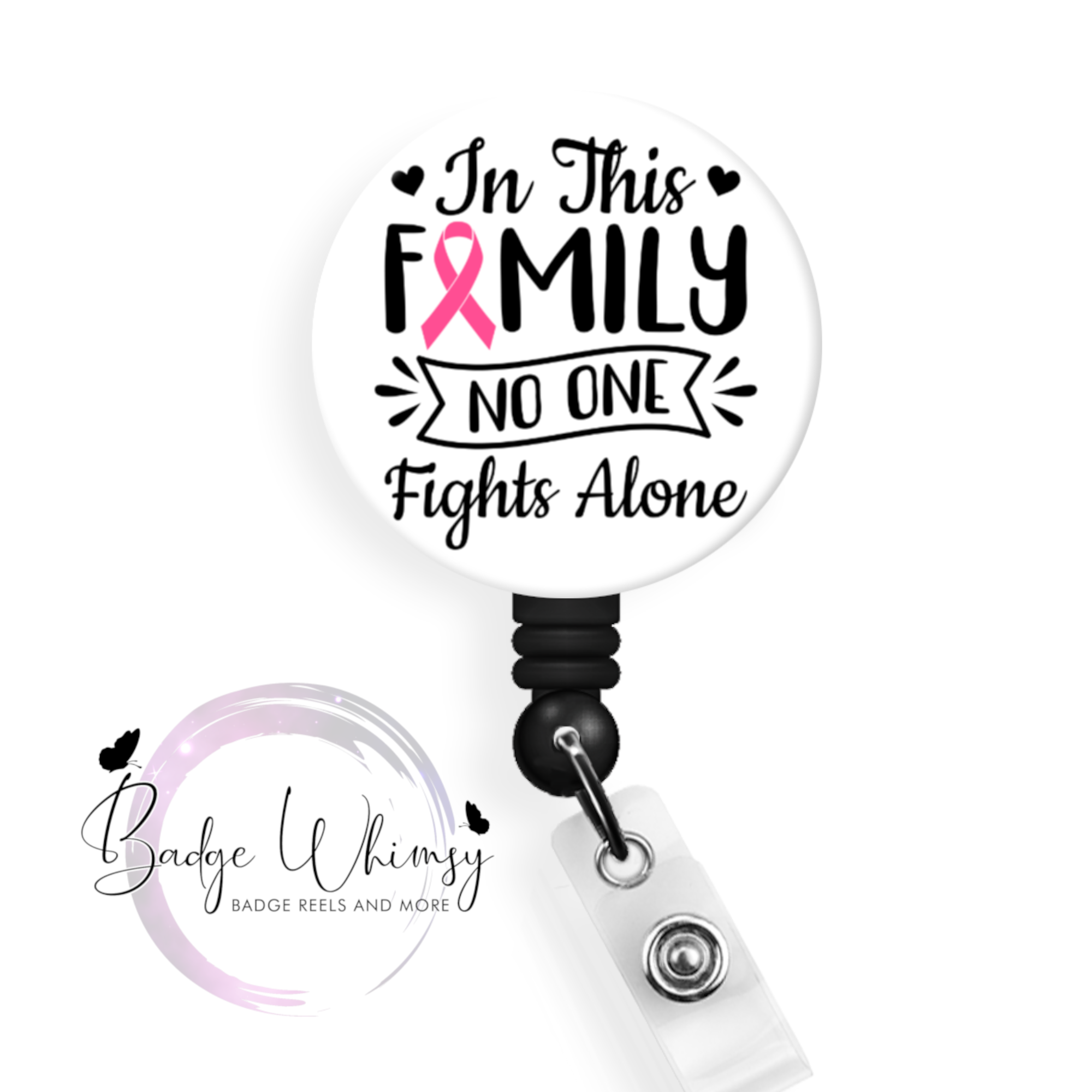 Breast Cancer Awareness - In This Family No One Fights Alone - Pin, Ma