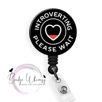 Introverting - Please Wait - Pin, Magnet or Badge Holder
