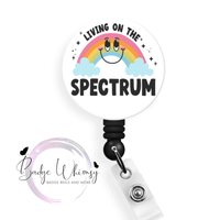 Living on the Spectrum - Pin, Magnet or Badge Holder
