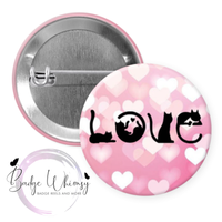 Cat Love - Available in a Pin, Magnet or Badge Holder