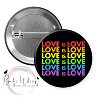 Pride - Ally - Love - Themed - Set of 5  - Choose Magnets or Pins