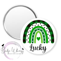 St. Patrick's Day Boho Rainbow - Pin, Magnet or Badge Holder