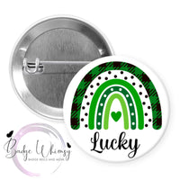 St. Patrick's Day Boho Rainbow - Pin, Magnet or Badge Holder