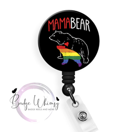 Mama Bear Pride - Pin, Magnet or Badge Holder