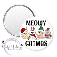 Meowy Catmas - Pin, Magnet or Badge Holder