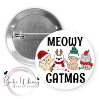 Meowy Catmas - Pin, Magnet or Badge Holder
