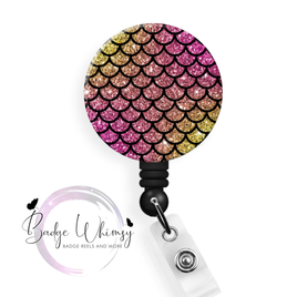 Mermaid Scale Design - Pin, Magnet or Badge Holder