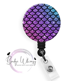 Mermaid Scale Design - Pin, Magnet or Badge Holder