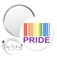 Pride Barcode - Pride Month - Pin, Magnet or Badge Holder
