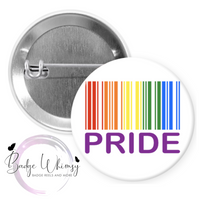 Pride Barcode - Pride Month - Pin, Magnet or Badge Holder