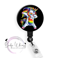 Pride Unicorn - Pin, Magnet or Badge Holder