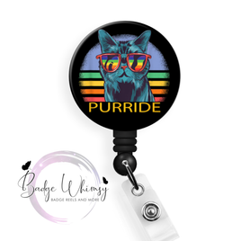Purride Retro Cat - Pin, Magnet or Badge Holder