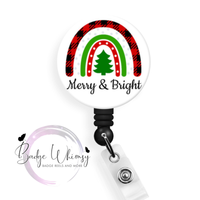 Christmas - Merry & Bright - Pin, Magnet or Badge Holder