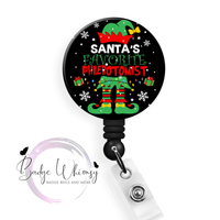 Santa's Favorite Phlebotomist - Pin, Magnet or Badge Holder