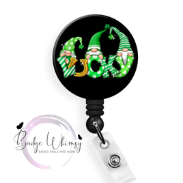 St Patrick's Day - Gnome - Lucky - Pin, Magnet or Badge Holder