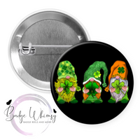 St Patrick's Day - Gnomes - Pin, Magnet or Badge Holder