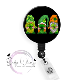 St Patrick's Day - Gnomes - Pin, Magnet or Badge Holder