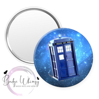 Tardis - 1.5 Inch Button - Available in a Pin, Magnet or Badge Holder