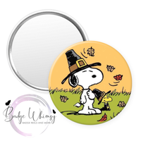 Pilgrim Thanksgiving - Pin, Magnet or Badge Holder