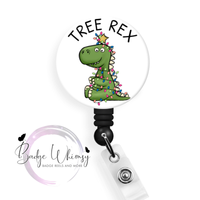 Tree Rex - Christmas - Pin, Magnet or Badge Holder