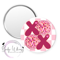 XOXO - Hugs and Kisses - Valentine - Pin, Magnet or Badge Holder