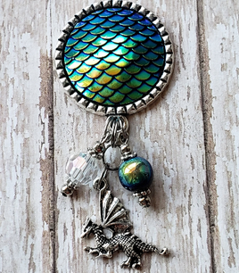 Dragon Scales - Fancy Retractable Badge Holder - 3 Dragon Options