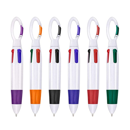 Cheap Color Plastic Ballpoint Pen with Bright Colored Pen Holder