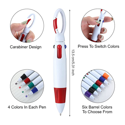 Purple Retractable Badge Reel Pen Belt Clip & Carabiner : : Office  Products